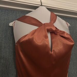 Rose gold formal dress